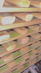 บันไดไม้เลื้อยขนาดเล็กสำหรับไม้หลักกระถาง สูง 100x10ซม.ไม้หนาแข็งแรง✅✅