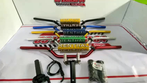 Stang Rhenthal cnc import+busa stang+stabilizer stang+gas spontan original yamaha YZ+Hendgrip original yamaha