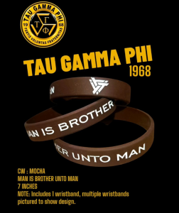 Tau Gamma Phi (ΤΓΦ) Triskelions Grand Fraternity Baller Band MAN IS BROTHER UNTO MAN