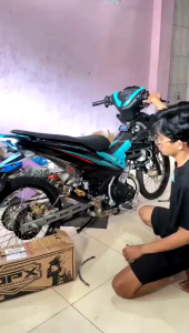 Knalpot MX KING MX OLD MX NEW SATRIA FU SONIC SUPRA GTR150 Malaysia Stell Original APX Racingexhaust