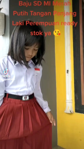 Baju Sekolah SD MI Tangan Panjang Pria & Wanita