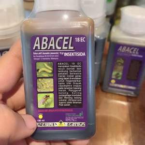 ABACEL 18ec(isi bersih 100ml)berfungsi untuk mengendalikan hama ulat grayak pada tanaman