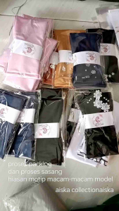 Handshock FLOWERS HITAM BATU/manset muslimah/manita syar"i