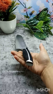 E1005EB Pisau Dapur Kualitas Premium Stainless Steel Panjang 30 cm Gagang Ebonit