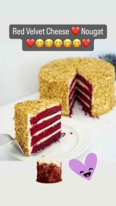 [Heritage] [Red Velvet Cake] with nougat Large 7inch Halal Cake] [Birthday cake] Lapis Surabaya / Cheese Cake / Pandan Kaya / Pandan cake