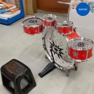 ชุดกลอง 5 ใบ พร้อมเก้าอี้ สำหรับเด็ก RP-669-63 กลองเด็ก กลองเด็กเล่น - Lazada