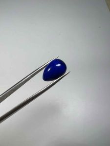 10935-ĐÁ LAPIS LAZULI  NGỌC THIÊN THANH ( THIÊN NHIÊN ) CÓ KHOANG LỖ  HÌNH GIỌT NƯỚC .