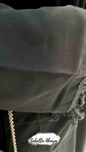 Cardy tasle abaya gamis hitam jetblack turkey zephy plus belt tasle
