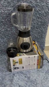 Oreas 🇲🇾 Blender 1600ML + 300ML Glass jug Large Capacity 5 Speed High Power 6 Blade Stainless Steel Fruit Juicer