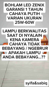 BOHLAM LED / LAMPU LED ORION ZENIX GARANSI 1 THN