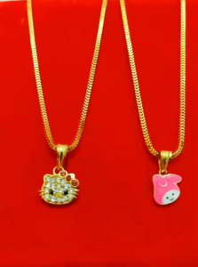 Kalung Anak Liontin Perak 925 Lapis Mas