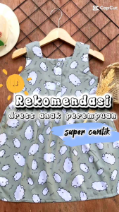 COD DRES BABY ELENA MOTIF DOMBA MURAH DAN PROMO