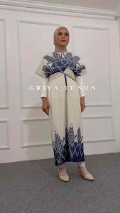 RAISA DRESS WHITE GRACIA - DRESS TENUN - KEMEJA FORMAL - COUPLE TENUN