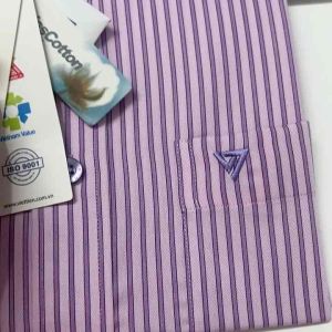 (1P0538)Áo sơ mi viettien ngắn tay lai bầu (Regular )