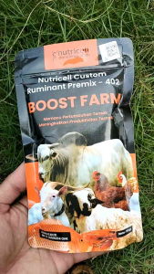 [ NUTRICEL BOOSTFARM 350g ]Nutricell Boost Farm untuk ikan Nutrisi ternak Untuk Sapi Kambing dan Domba