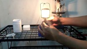 TQ-218 Small Outdoor Camping Gas Lantern Lamp Small Sizes Pelita Gas Portable