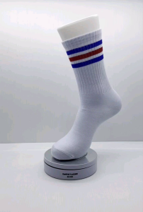 kaos kaki oldschool / kaos kaki motif / kaos kaki skate / garis biru merah biru