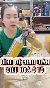 Bộ bơm rửa vệ sinh dàn ô tô dụng cụ xúc dàn nóng lạnh điều hoà