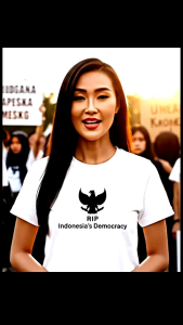 kaos viral RIP DEMOKRASI versi 1 katun combed 24s