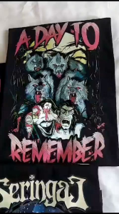 Tshirt Band Seringai Kaos Metal Cotton Combed 20s Tebal