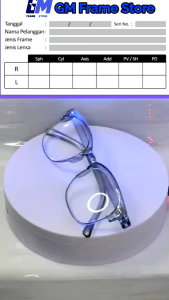 Kacamata Minus Frame Transparan Lensa Anti Radiasi Blueray Untuk Pria dan Wanita
