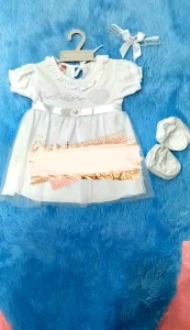 Kado bayi store / Dress bayi tutu + bando + sepatu + hanger / Baby set