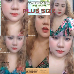 Mommy Kikays Collection | Unique Trendy Conservative Swimsuit Tummy Cover swim wear dress with cycling