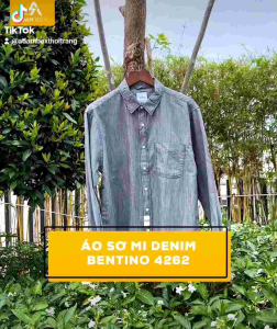 Áo sơ mi nam áo jacket denim tay dài nhà Bentino 4262