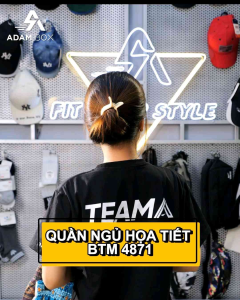 Quần ngủ nam BTM quần đùi mặc nhà chất thun cotton lủng chun co giãn thoải mái 4871