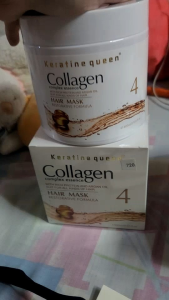 Keratin Queen Collagen Complex Essence 800ml Hair Mask - Restorative Formula for Repairing and Strengthening Hair