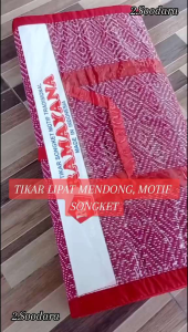 Tikar Lipat Mendong Songket Motif Ukuran 200X300
