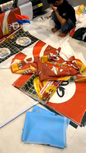 UMBUL UMBUL CUSTOM FULLPRINT | BEBAS DESAIN BEBAS WARNA | PANJANG 3 METER 4 METER | MURAH