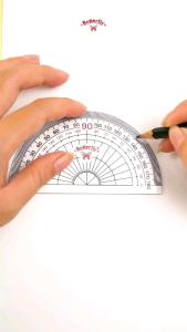 Penggaris Busur Butterfly 6: A New 180 derajat 12 cm