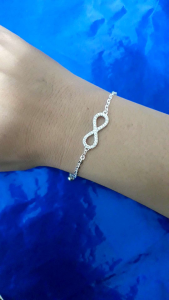 Gelang Tangan Infinity Nori Fancy Ukir (Perak 925)