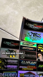 STIKER HOLOGRAM LABA-LABA AUDIO DAN SOUND LAINYA | STIKER ANTI AIR | STIKER 1 LEMBAR