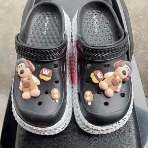 COD sendal wanita model baim hitam les putih 36-40