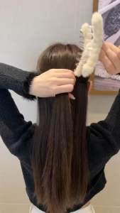 Kẹp tóc hoa sứ mẫu mới 2024 kẹp tóc càng cua nhựa hoa lan nhiều màu cho nữ phong cách Hàn Quốc Âu Mỹ