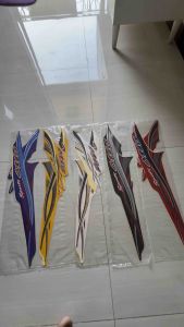 STIKER STRIPING LIS LES BODY YAMAHA MIO SPORTY 2005 2006 HITAM