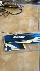 Stiker Striping Suzuki Shogun RR 125 2008 Hitam Biru