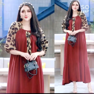 DASTER / DRESS BIYANKA COMBI FUJI CLEOPATRAH || KAIN RAYON SUPER GRADE A