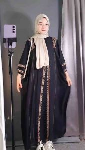 Kaftan Ara Premium Rayon Super Jumbo Dress Nyaman Adem Tebal