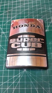 โลโก้บังแตร SUPER CUB ไฟเหลี่ยม มอเตอร์ไซค์ MOTORCYCLE (v2)