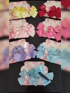 (1 PASANG) JEPIT RAMBUT PITA HELLOKITTY IMPORT / JEPIT RAMBUT KARAKTER / JEPITAN RAMBUT ANAK LUCU / HELLOKITTY HAIRCLIP / YZ7825