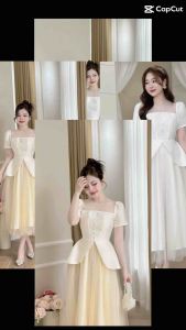50 Đầm Dự Tiệc Cao Cấp Chất Liệu Thoải Mái Phối Ren Mềm Mại Cho Nữ