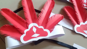 [bintang dibawah 4 auto blokir] bando kertas merah putih mahkota merah putih bando kertas merah putih mahkota kertas merah putih bando tari bando pawai bando karnaval bando pentas