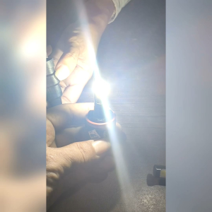 Lampu LED Mobil 3 Warna Putih Kuning Biru Strobo K5 Soket H11