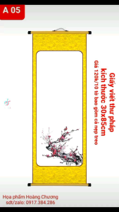 giấy viết thư pháp 30x85cm sét 10 tờ đủ mẫu
