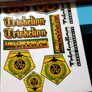 TAU GAMMA PHI TRISKELION STICKER NEW DESIGN