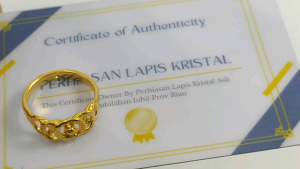 Cincin Motif 03 Lapis Kristal: Desain Elegan untuk Acara Formal