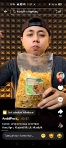 PROMO!!!KERIPIK SINKONG RASA KETUMBAR 500GR